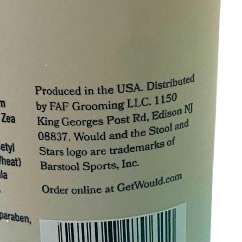 “Would” A Barstool Brand‎ Bundle of 16oz Body Wash and 4 oz Hand Moisturizer